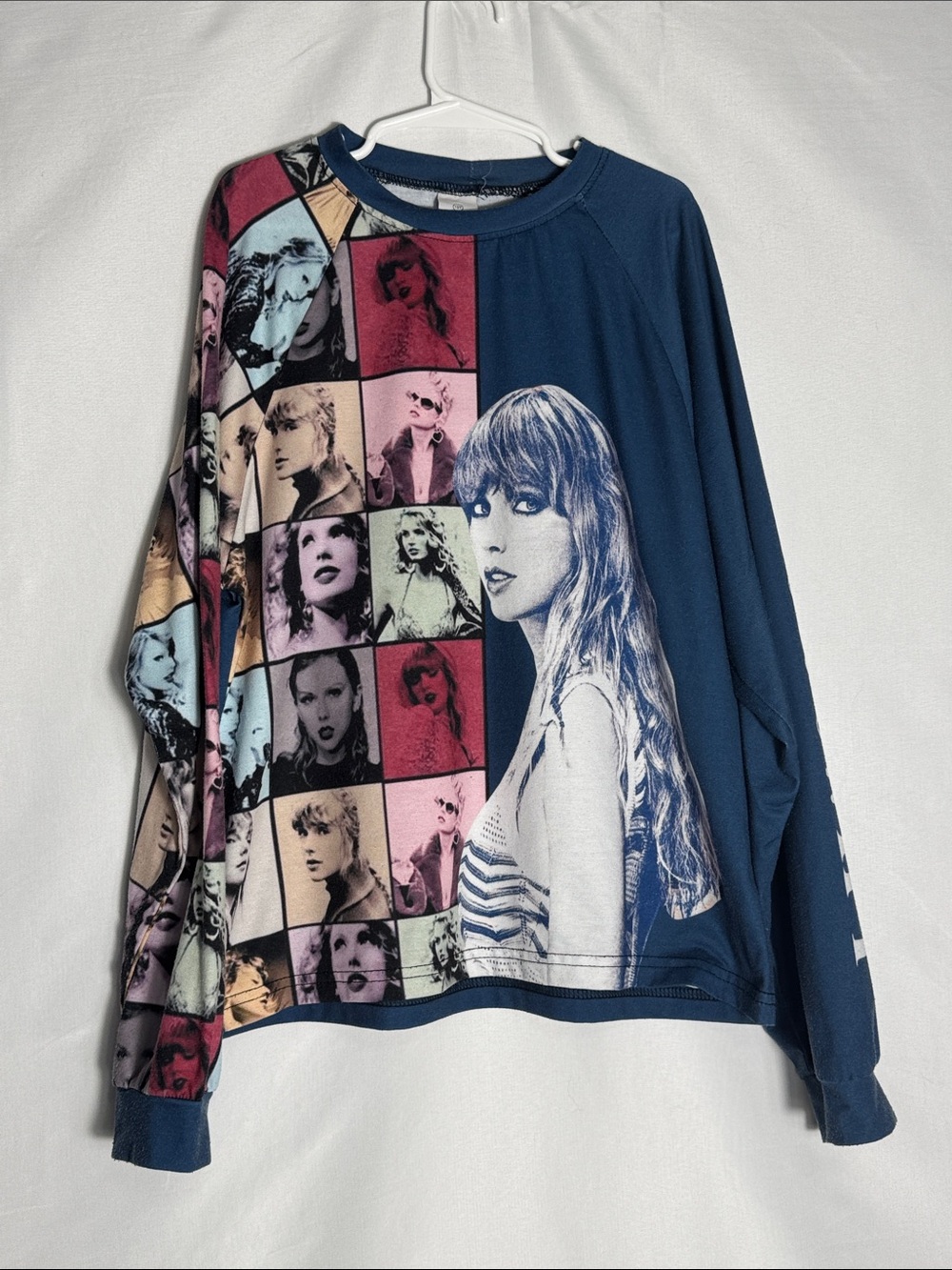 Taylor Swift Navy Graphic Long-Sleeved Shirt Youth Size 10